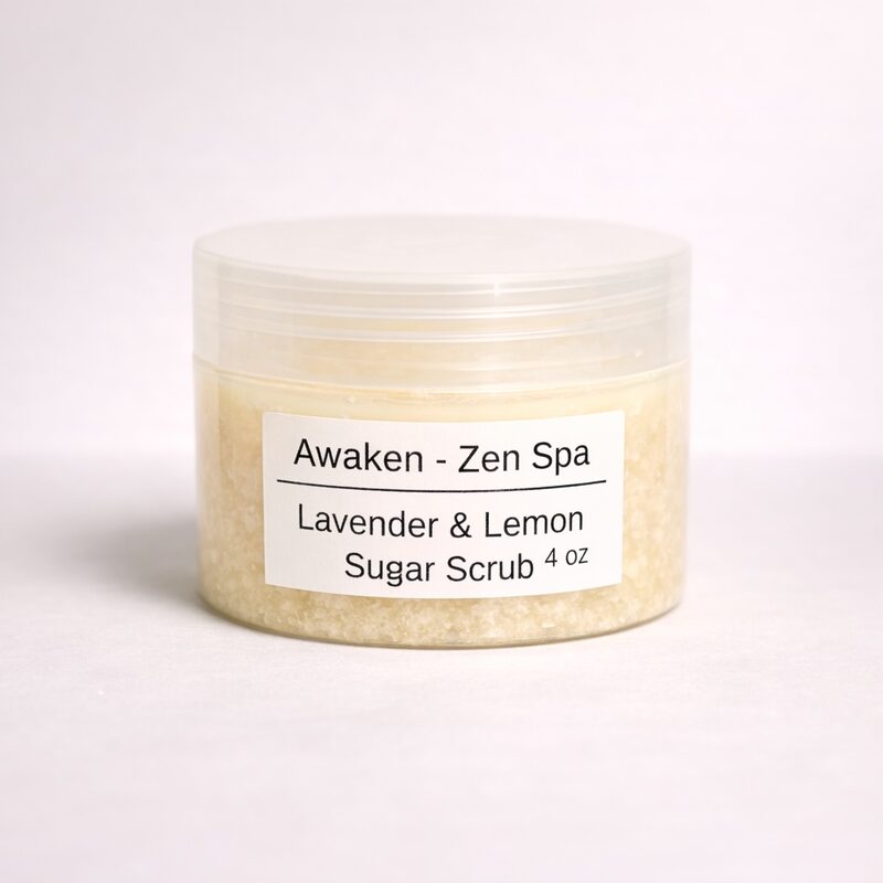 Lavender and Lemon Sugar Scrub 4oz