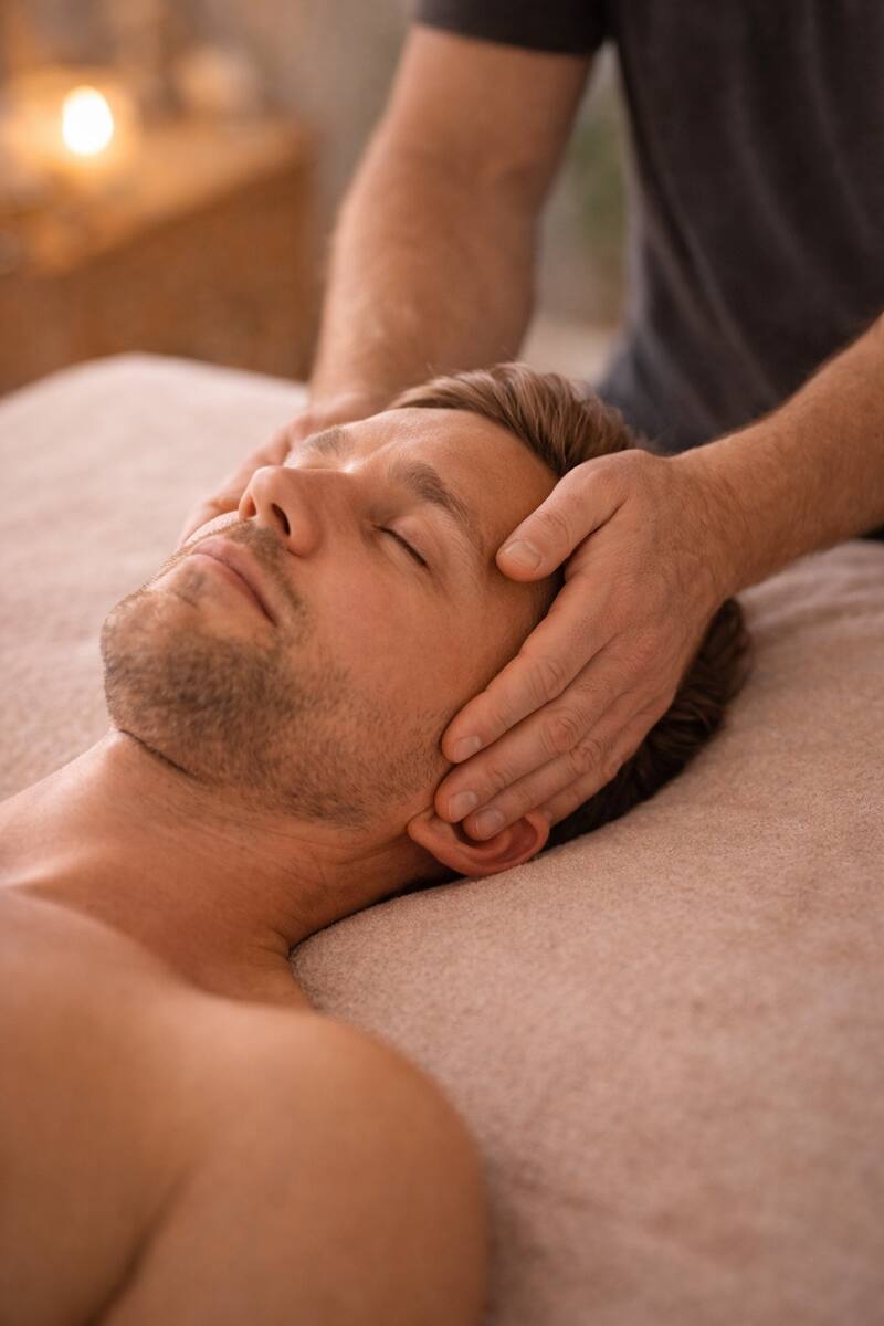 Hands cupped gently, soft warm light — the gesture of holding something carefully